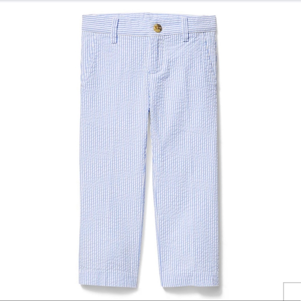Janie and Jack Seersucker Dress Pant, 6-12M - NWT
